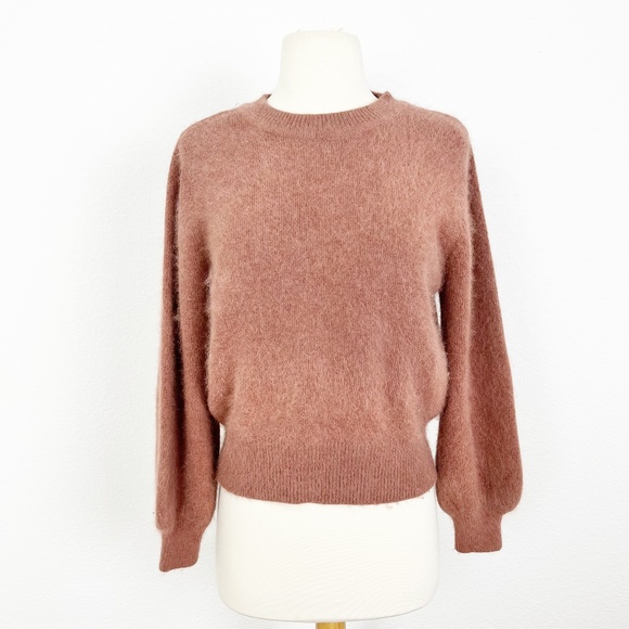 LF Sweaters - LF Elly Dress Pink Cashmere Crew Neck Sweater Size M